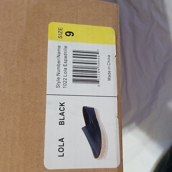 NWT Electric Karma Black Lola Espadrilles size 9 - Picture 6 of 6